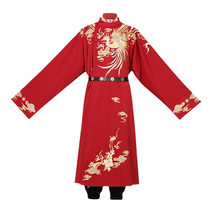 【重回汉唐X17周年 并蒂荣华】正品原创唐制圆领袍汉服婚服男装