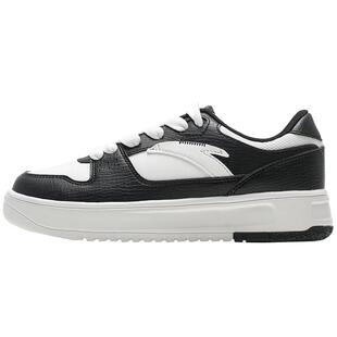 安踏板鞋女鞋2025秋冬季新款厚底增高运动休闲鞋百搭小白鞋熊猫鞋