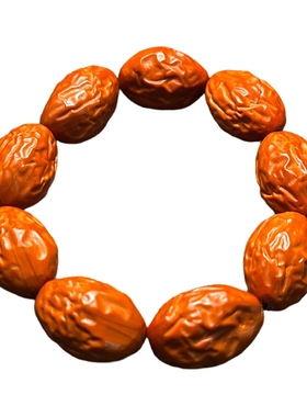 老核精雕大枣橄榄核手串