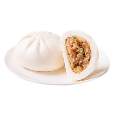 德心正点生肉包广东广式早点