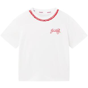[抑菌防臭]【专柜同款】MINIPEACE×史努比联名女童短袖T恤白色夏