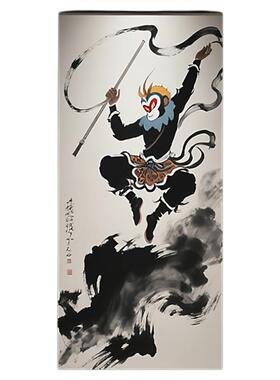 西游记东方美学水墨国画装饰画孙悟空客厅玄关画桌面摆件墙壁挂画
