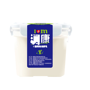 新疆天润酸奶益家润康大桶装1kg风味发酵乳浓缩酸奶