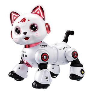 新款智能机器猫儿童遥控编程电动小猫机器人语音女孩男孩玩具礼物