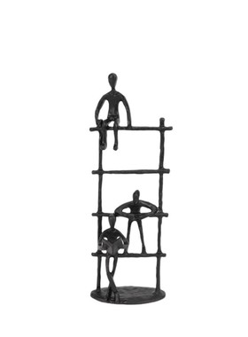 简约现代铸铁客厅攀登人物摆件