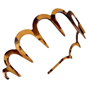 大波浪发箍U型带齿防滑高颅顶显发量碎发整理头箍洗脸压发卡发捆