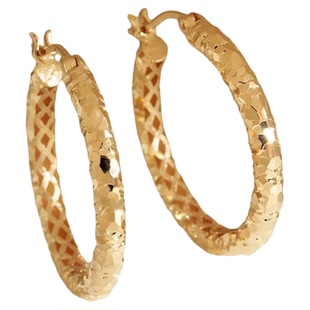 小众轻奢高级感碎冰冰大耳圈 S925纯银CNC工艺熔岩肌理感圆圈耳环