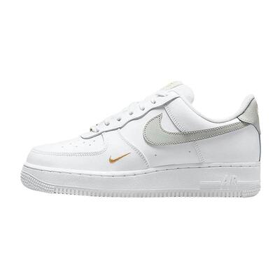 NIKE耐克女鞋刺绣小勾AF1空军一号低帮绿豆灰休闲板鞋CZ0270-106