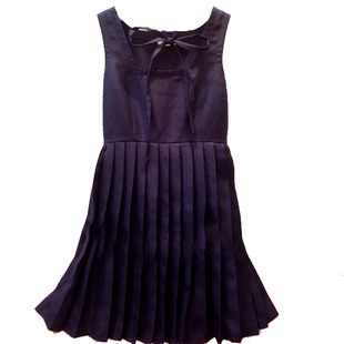 春节促销甜美小清新学院风复古背带裙背心裙打底裙百褶裙连衣裙