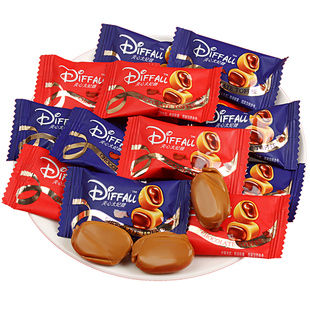 新年蒂斐尔太妃糖夹心巧克力喜糖焦糖味结婚糖果年货零食散装批发