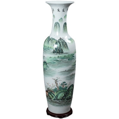景德镇陶瓷手绘落地大花瓶