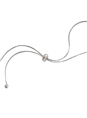 ins风潮酷纯银色手链小众设计