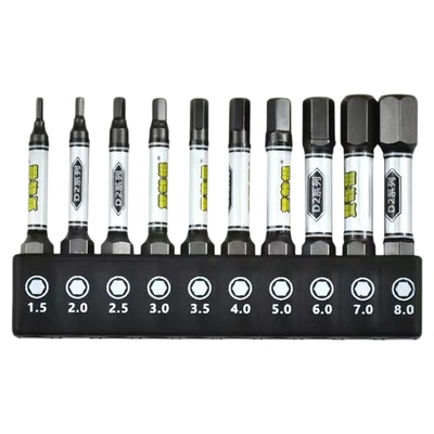 双截棍多功能内六角批头超硬T型梅花强磁PH1小头PH3十字批头组合