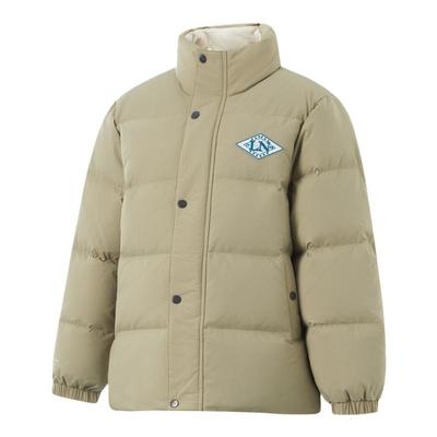 李宁正品男大童简约立领羽绒服