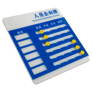 亚克力人员去向牌定制员工在岗离岗状态公示牌标识牌姓名公告去向板值班部门工作人员动向通知牌公示牌指示牌