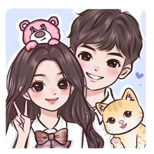 Q版手绘头像画卡通真人照片动漫人像漫画头像定制情侣画像约稿