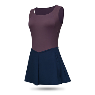 WaterTime泳衣女款连体保守游泳馆专用微胖遮肉温泉平角竞速泳装