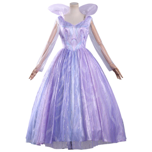 电影魔法坏女巫2cos服格林达炫彩礼裙cos服格林达cosplay服装全套