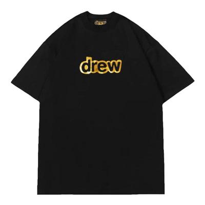 烫金字母笑脸短袖潮牌贾斯汀比伯