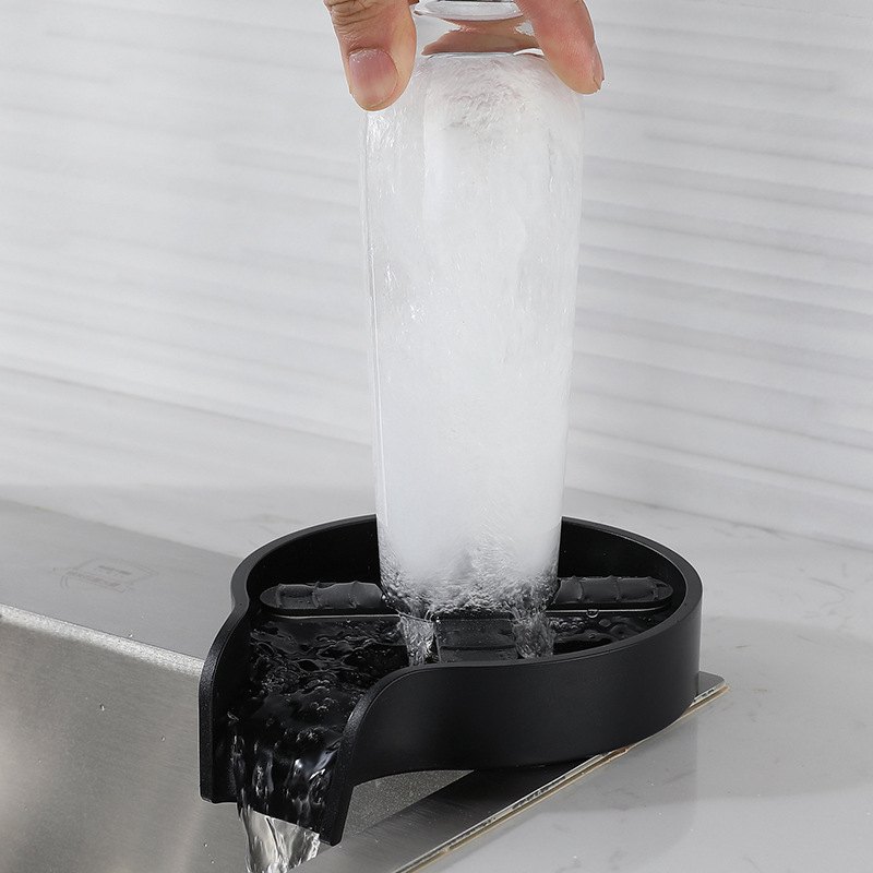 新款直销cup washer 十字款 不锈钢玻璃杯冲洗器吧台嵌入式高压自