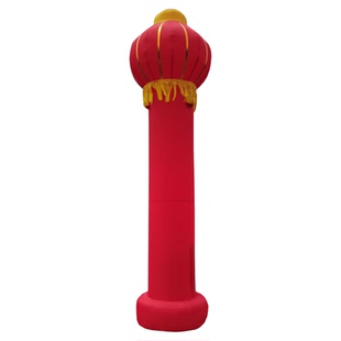 灯柱充气气柱灯笼柱立柱柱子拱门开业婚庆彩虹门气模团结住绣球柱