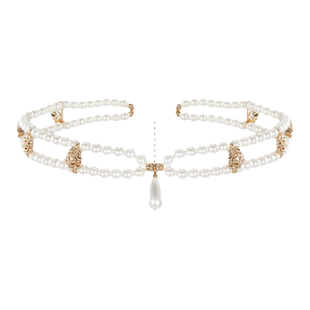 【何蓝逗同款】Riotlily艾特里里蔷薇圣殿项链珍珠编制花朵礼物