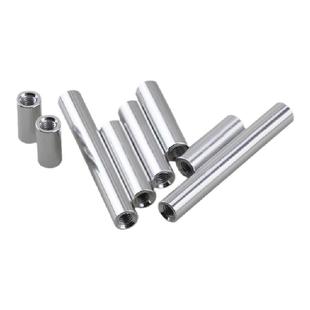 M3D5本色铝柱圆形铝合金柱长螺母联接柱铝拉杆航拍机身铝棒m3丝母