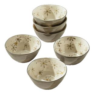 墨色清新米饭碗家用2022新款吃饭碗高颜值碗碟套装盘子高级感餐具