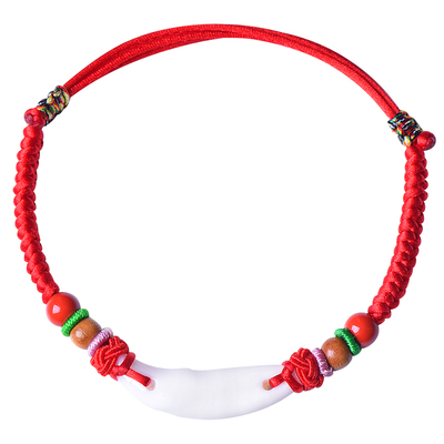 2025年新款黑狗牙脚链