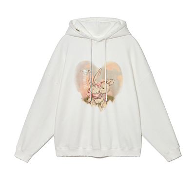 GLOWNY潮牌爱心字母印花卫衣