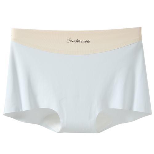 六只兔子小平角内裤女10A抗菌纯棉裆裸感薄款冰丝透气不闷短裤女