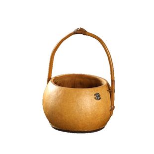 创意纯手工竹编小提篮葫芦收纳篮子迷你小竹筐茶具点心收纳盒竹篮