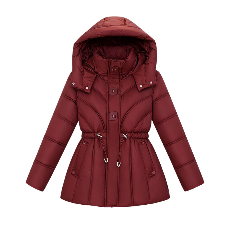 新品棉服棉衣2025女冬季抽绳收腰显瘦洋气时尚中年妈妈加厚外套袄