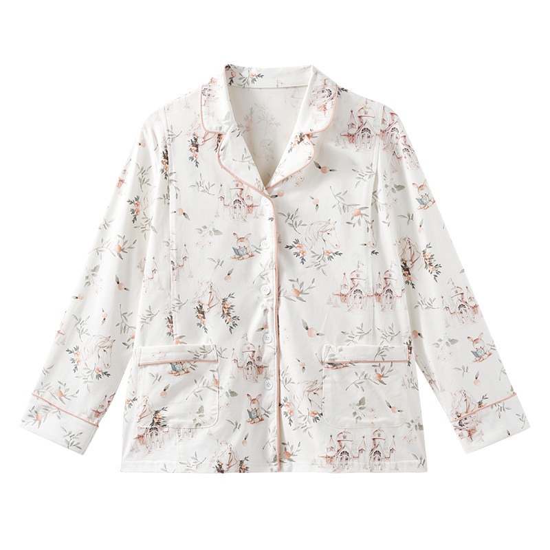 欧孕月子服夏季薄款纯棉吸汗孕妇产后哺乳睡衣女怀孕期家居服套装