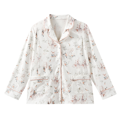 欧孕月子服夏季薄款纯棉吸汗孕妇产后哺乳睡衣女怀孕期家居服套装