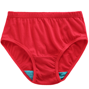 AB女士内裤纯棉抗菌中老年高腰三角裤男女情侣本命年大红短裤袜子