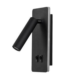 格林豪泰酒店客房书房卧室床头壁灯简约创意USB可旋转LED阅读射灯