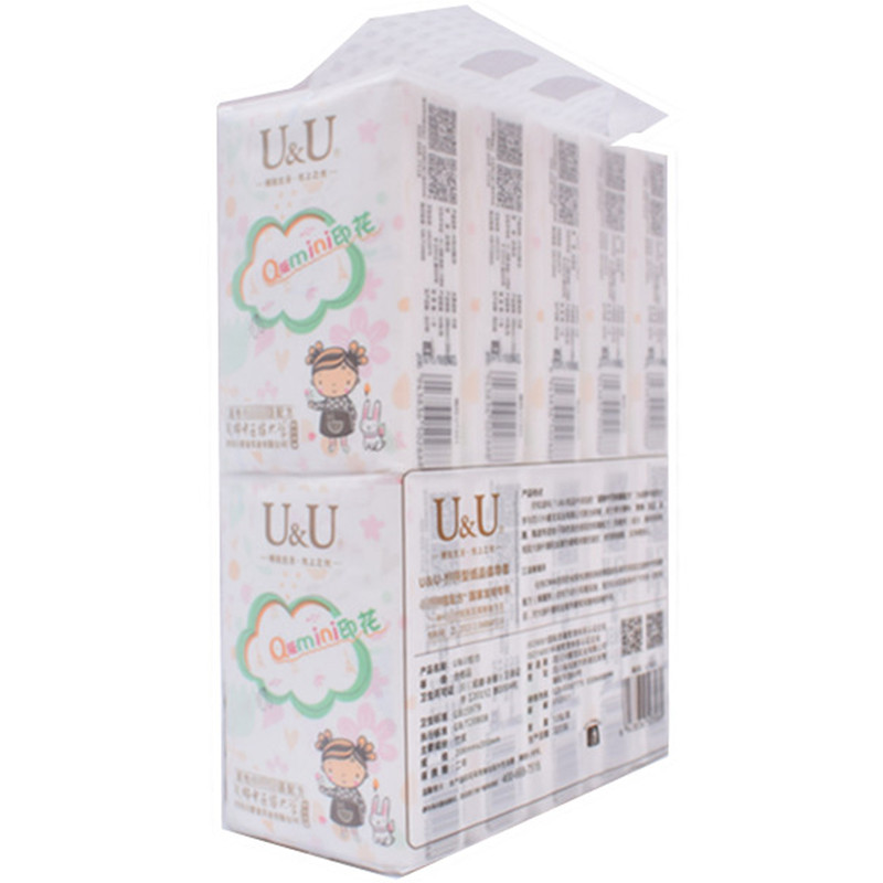 U&U卡通印花抑菌手帕纸20片/包