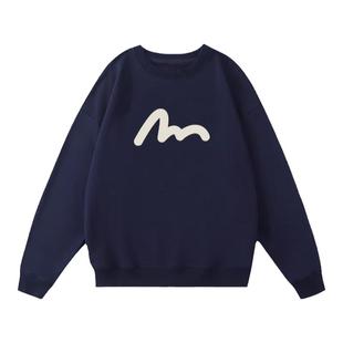 福神卫衣男女联名小M小海鸥印花春秋季上衣休闲宽松情侣长袖衣服