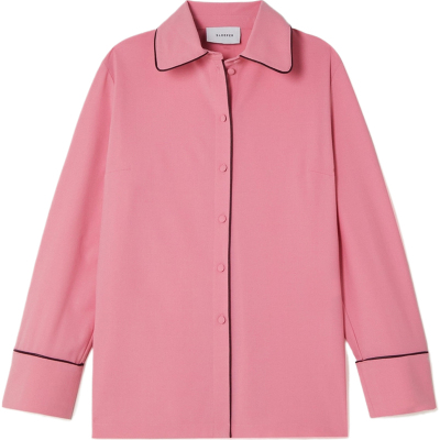 Sleeper 夏季女芭比粉色绉纱衬衫式睡衣