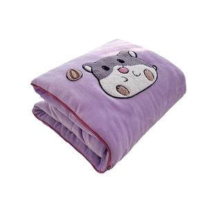 加厚新品抱枕被子两用二合一可爱卡通可折叠空调被午睡午休靠垫被