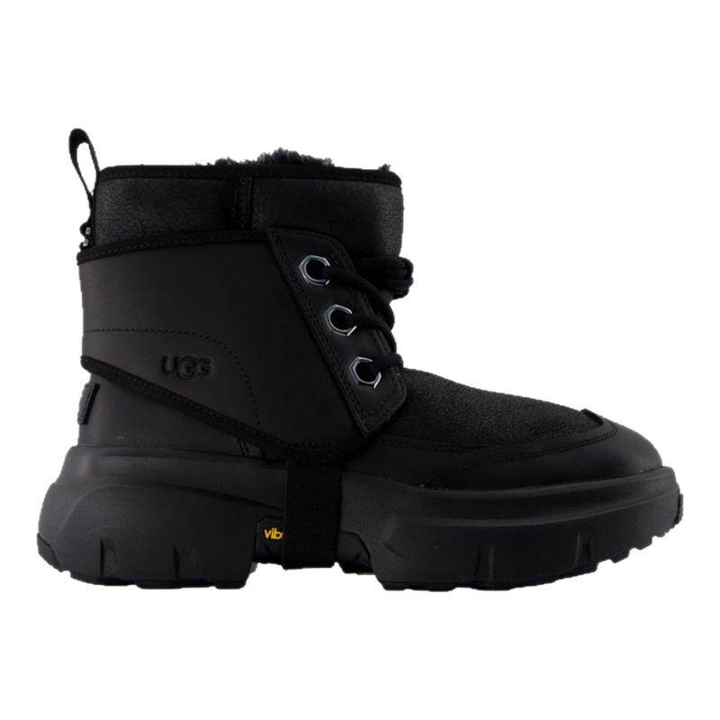 UGG Jld 男款靴子 厚底系带户外靴加绒保暖耐磨工装雪地靴