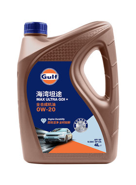 Gulf海湾坦途 0W-20 全合成机油 ILSAC GF-6A 4L发动机润滑油