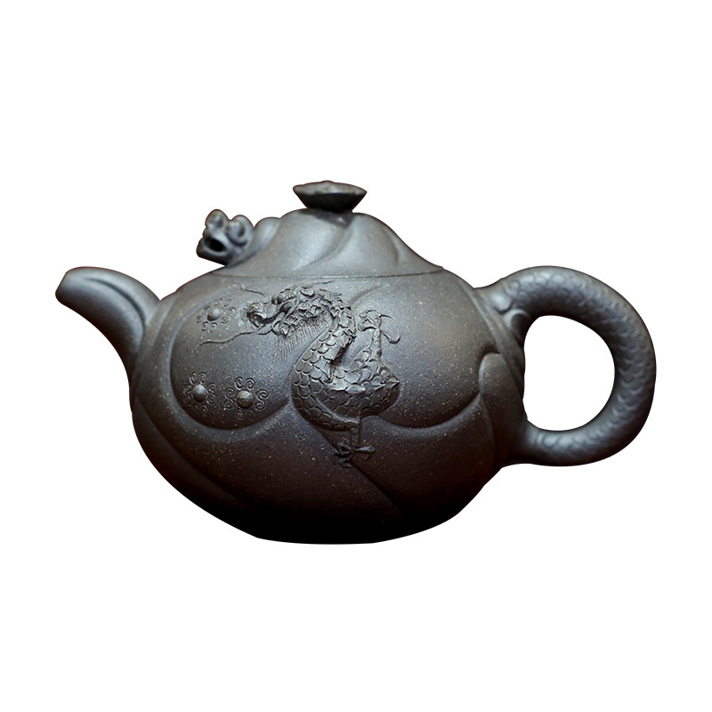 金奖作品原矿鱼化龙国工宜兴紫砂