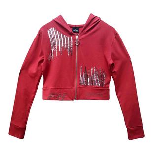 亮片外套女短款长袖健身操爵士舞服装jazz上衣跳舞穿搭女团演出服