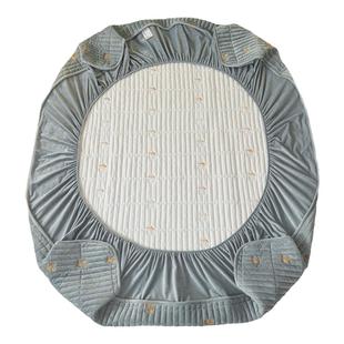 宝宝绒床笠135x200 冬季牛奶绒加厚床罩水晶绒保暖床垫套90x190cm