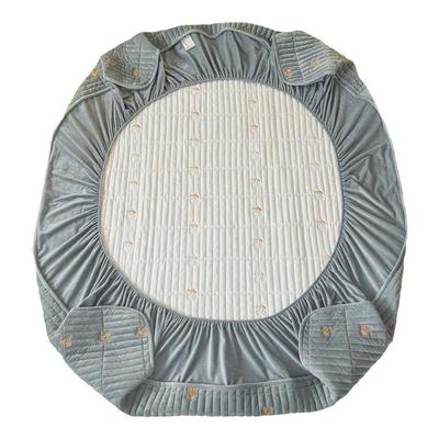 A类宝宝绒夹棉床笠冬季保暖床套