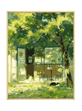 夏日风景diy数字油画装饰画