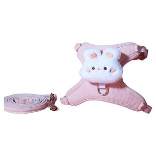 猫咪牵引绳外出防挣脱溜猫绳专用神器胸背工字型背心式背带牵引绳