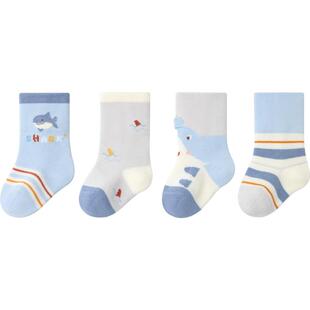 婴儿袜子春夏a类棉袜宝宝0到3月开春不勒腿新生婴幼儿春秋中筒袜